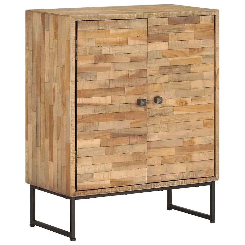 Reclaimed Teak Wood Sideboard Brown 60 x 30 x 75 cm Handmade Storage Cabinet
