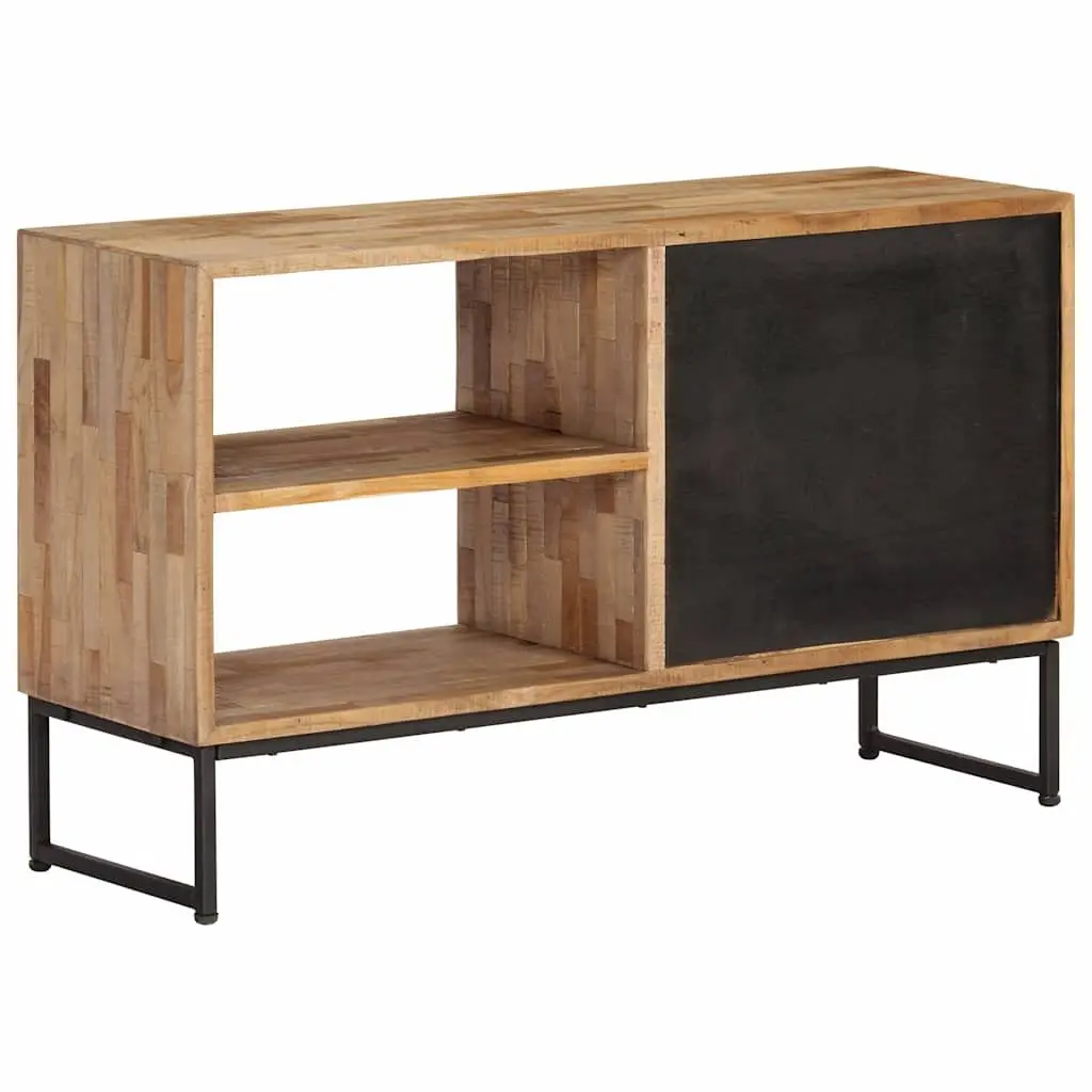 TV Cabinet Brown Reclaimed Teak Wood Handmade Rustic Lowboard Storage Unit
