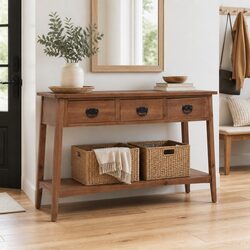 Stylish Solid Fir Wood Console Table for Your Home