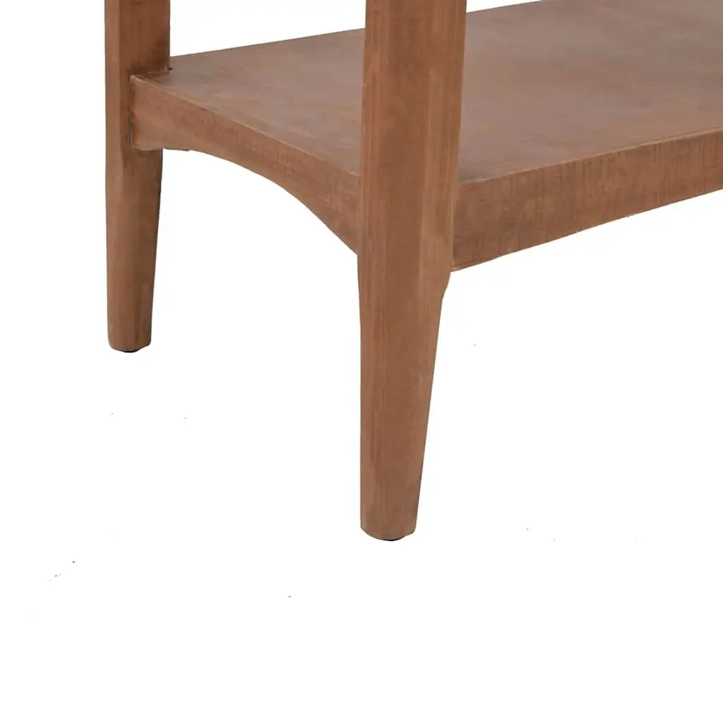 Console Table Brown 126cm Solid Fir Wood Rustic Vintage Accent Furniture
