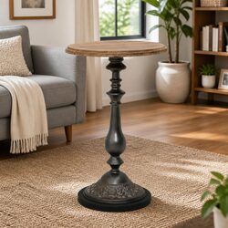 End Table in Rustic Brown