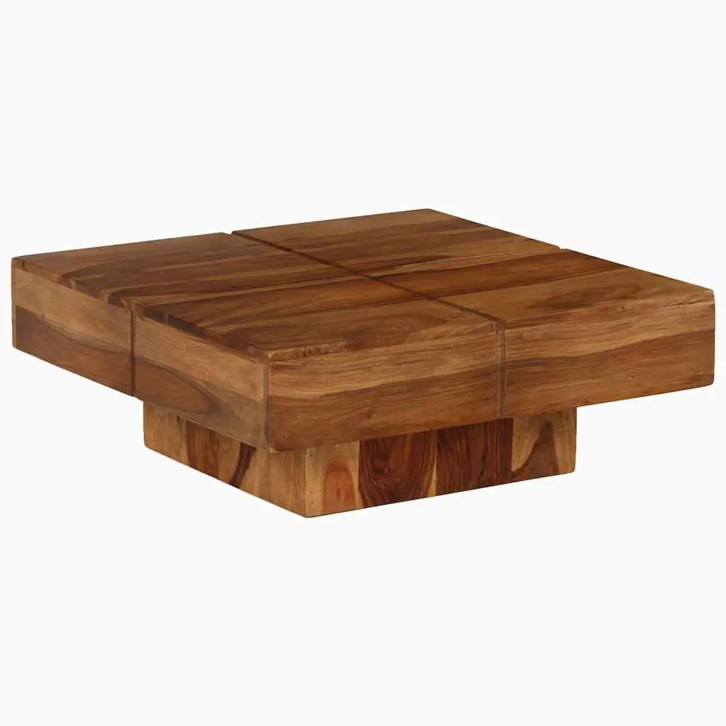 Coffee Table Brown 80x80x30 cm Solid Acacia Wood Accent Side End Living Room