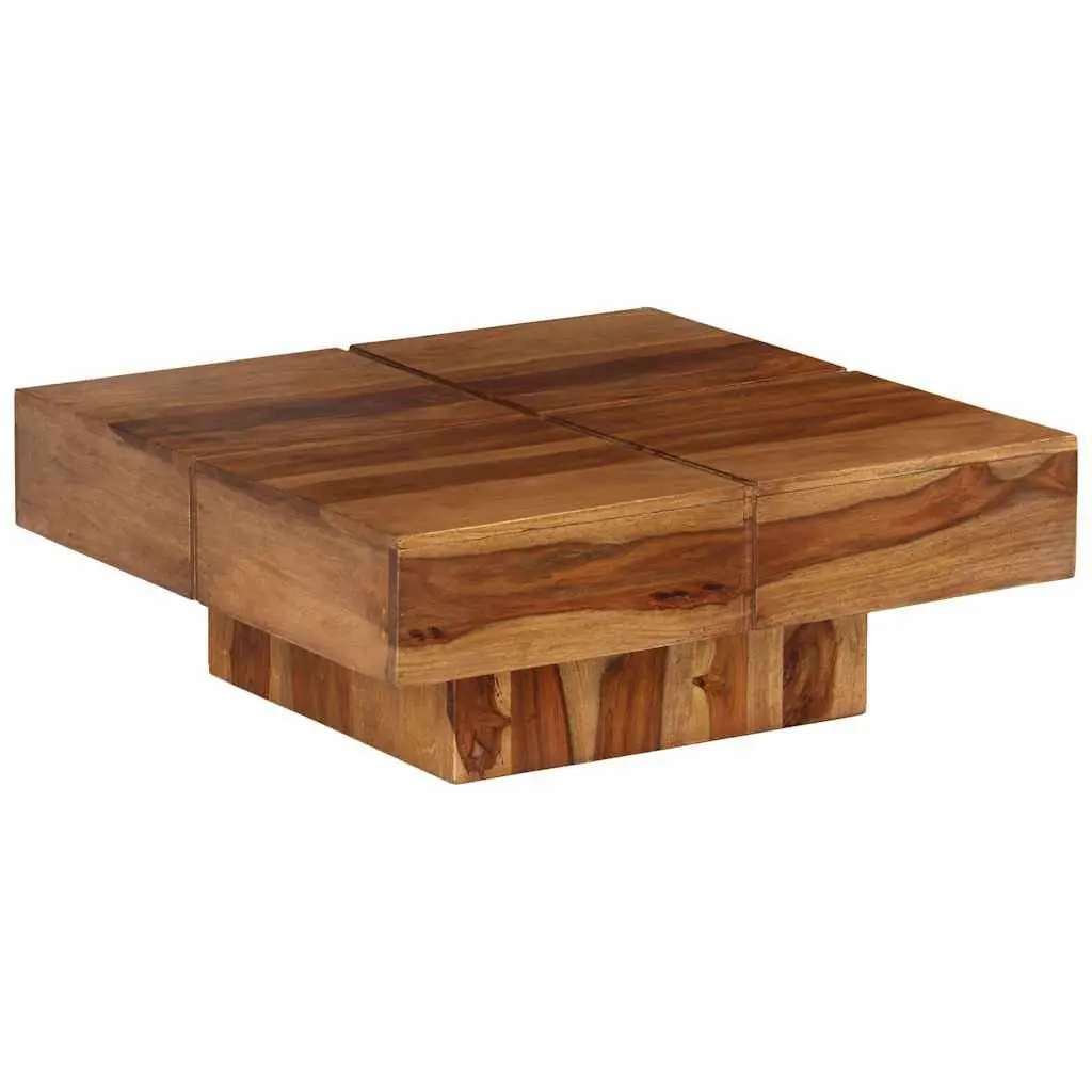 Coffee Table Brown 80x80x30 cm Solid Acacia Wood Accent Side End Living Room