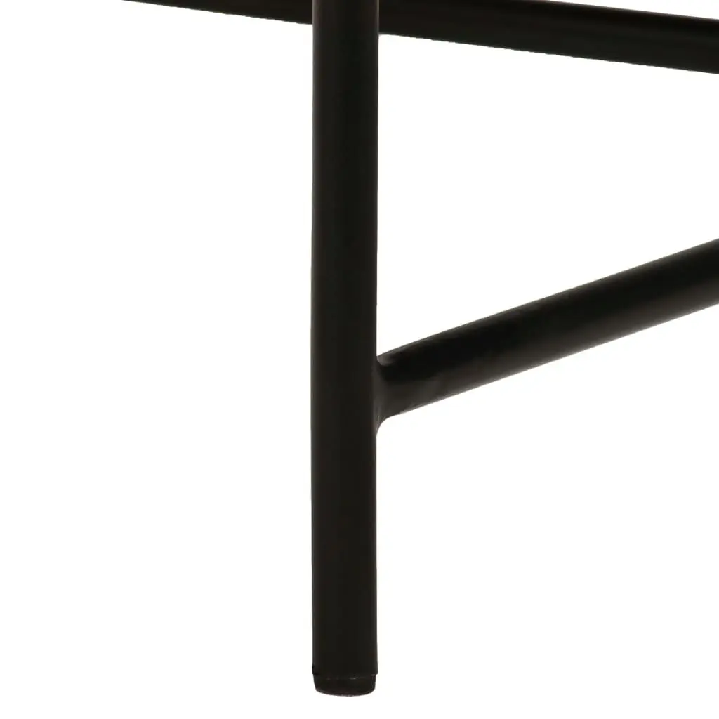 End Table Set Gold MDF Tabletop Steel Legs Industrial Style 2 Piece
