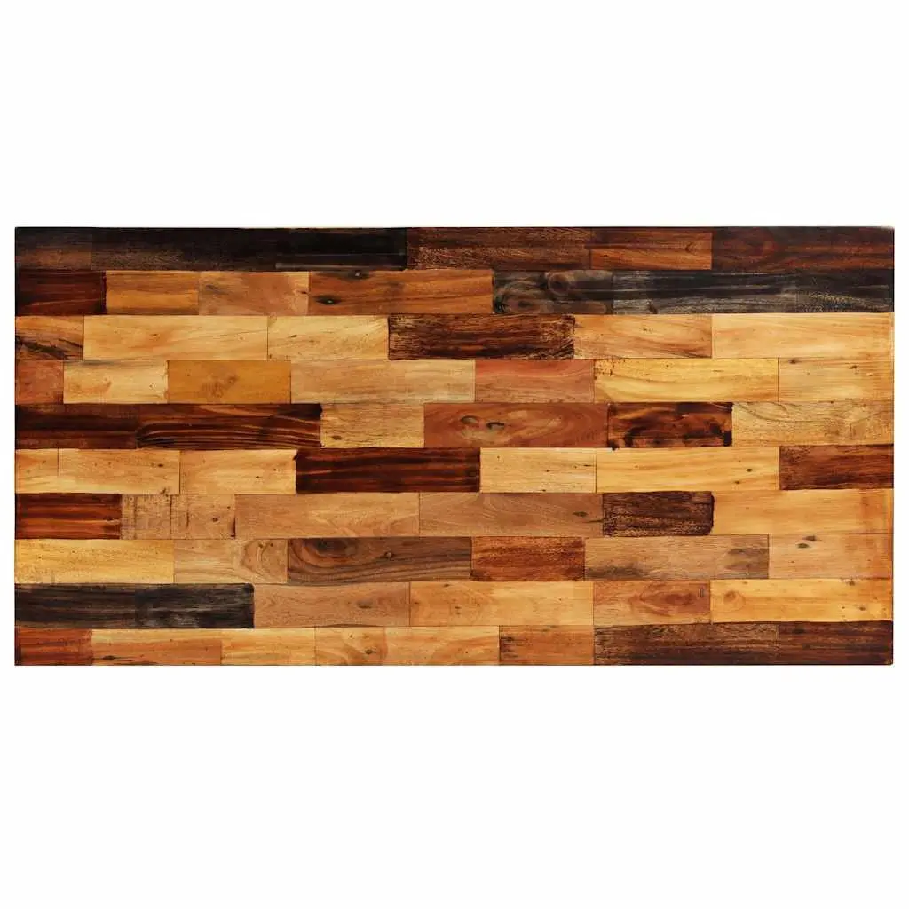 Bar Table Brown Solid Reclaimed Wood Industrial Style Steel Legs 120 x 60 x 106 cm