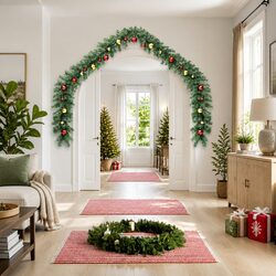 10m Christmas Garland with Baubles and LED Lights for You