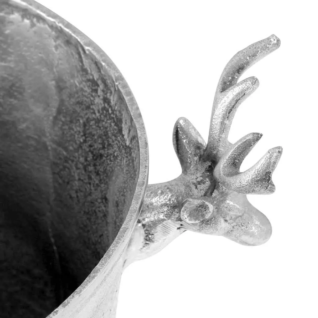Champagne Cooler Silver Aluminium Deer Handles