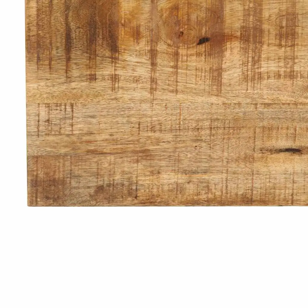 Coffee Table Brown 80x80x40 cm Solid Mango Wood Retro Style Living Room Accent Furniture