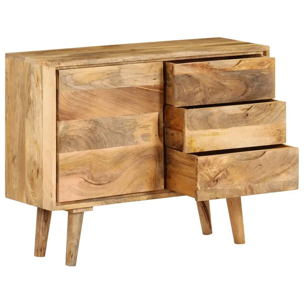 Sideboard Brown 90x30x69cm Solid Mango Wood Vintage Storage Cabinet