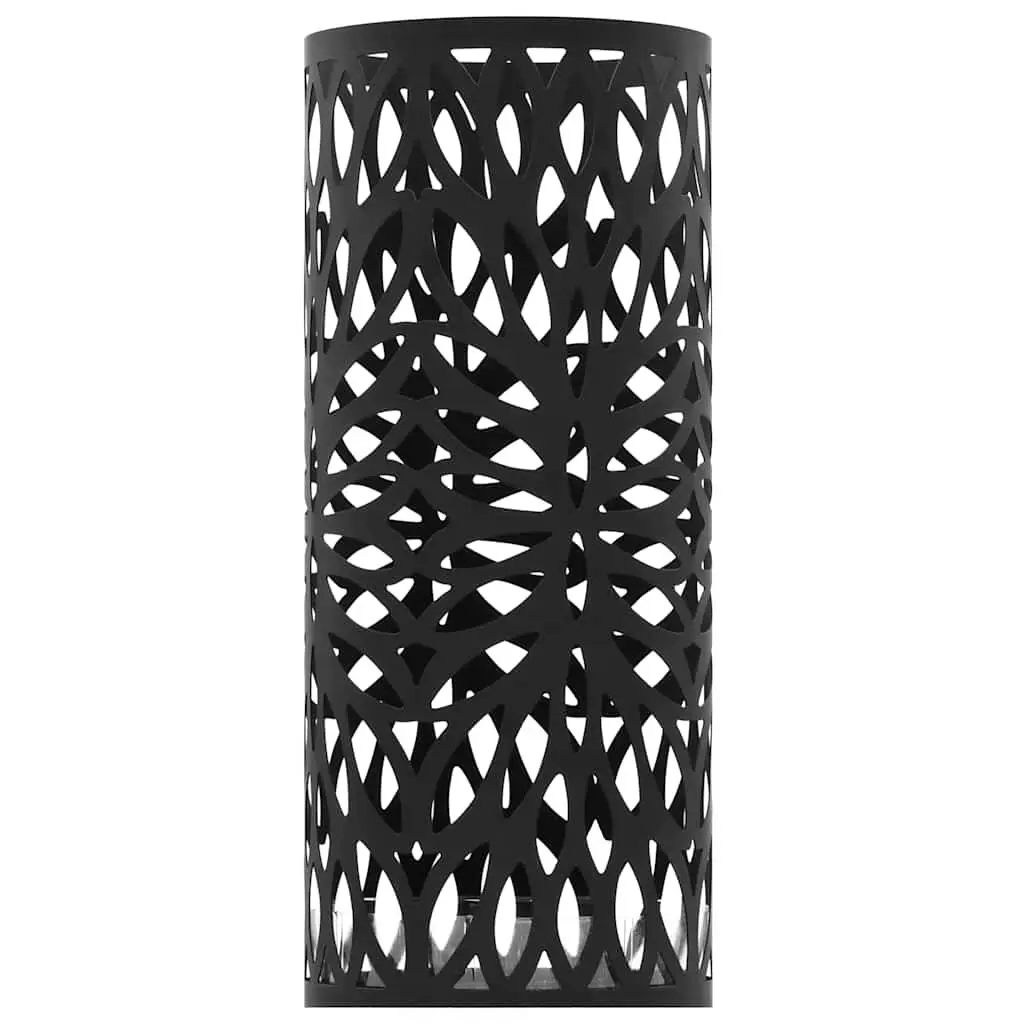 Umbrella Stand Steel Leaves Black Holder For Umbrellas Walking Sticks Canes