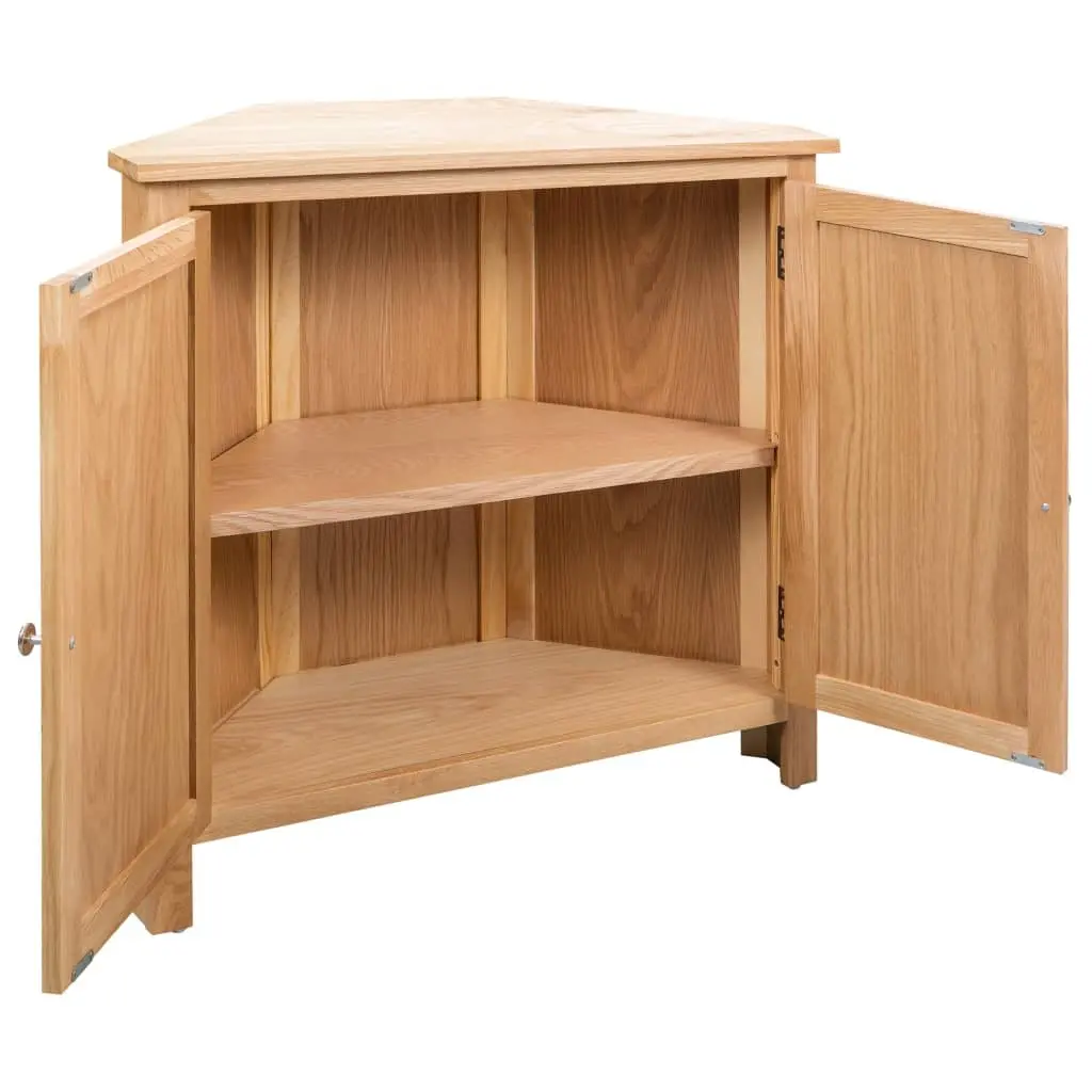 Corner Cabinet Brown 80x33.5x78 cm Wooden Storage Organiser for Hallway Living