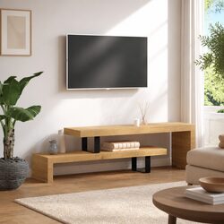 Concise and Confident Mango Wood TV Stand