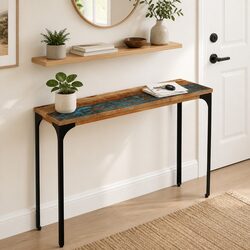 Concise Reclaimed Wood Console Table 120x35x76cm