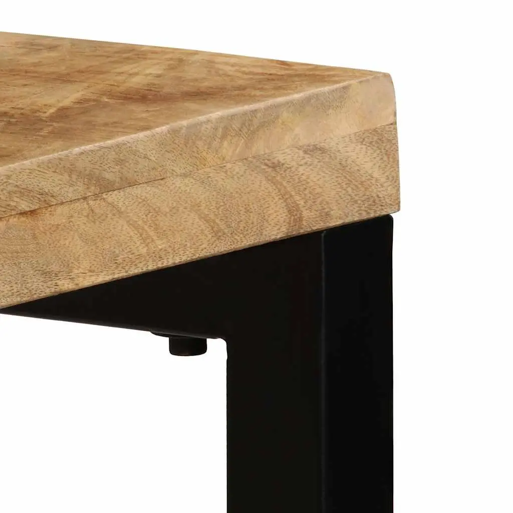 Console Table Brown 120x35x76cm Solid Mango Wood Steel Frame Accent Piece