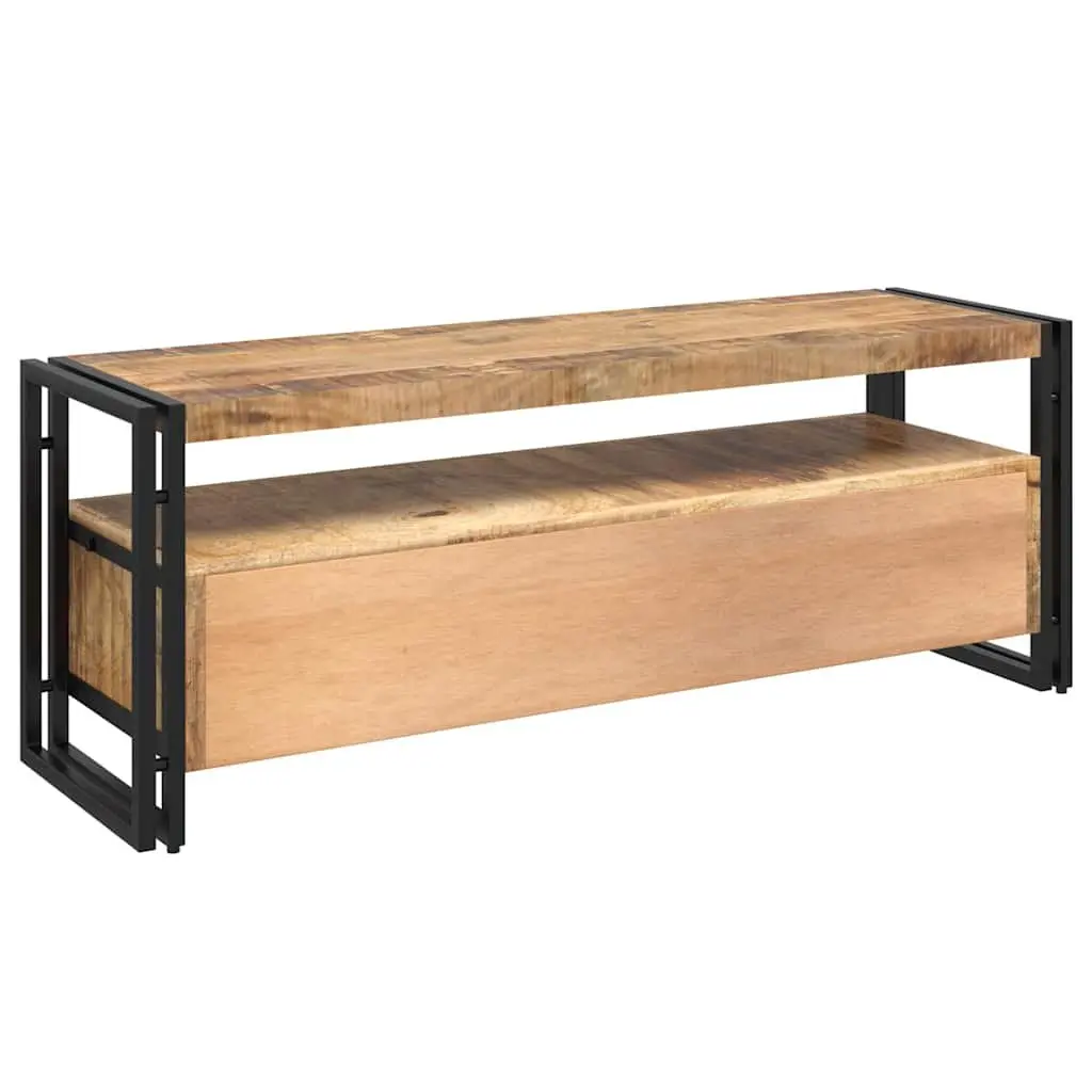 TV Cabinet Brown 120x35x45 cm Solid Mango Wood Vintage Style Storage Unit