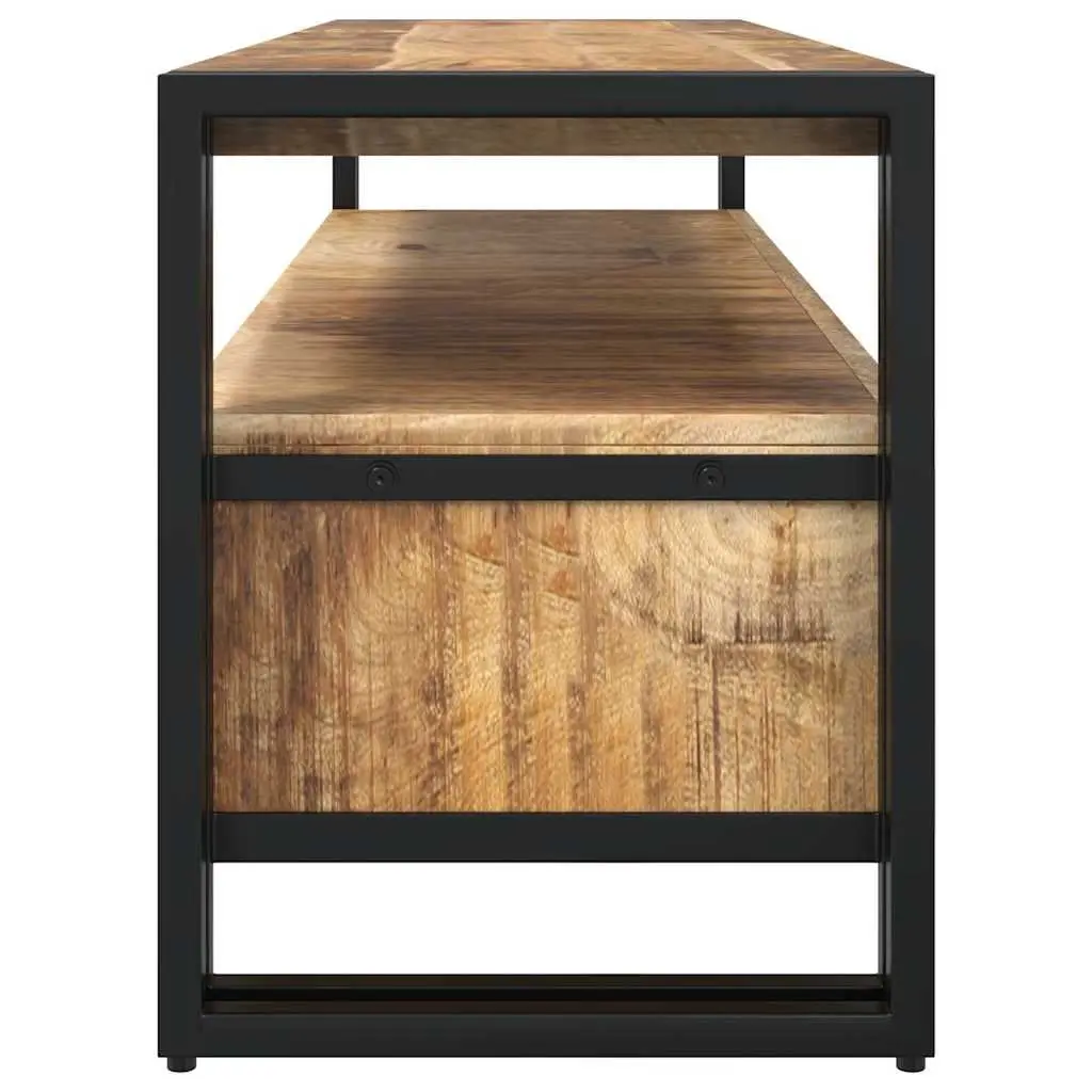 TV Cabinet Brown 120x35x45 cm Solid Mango Wood Vintage Style Storage Unit