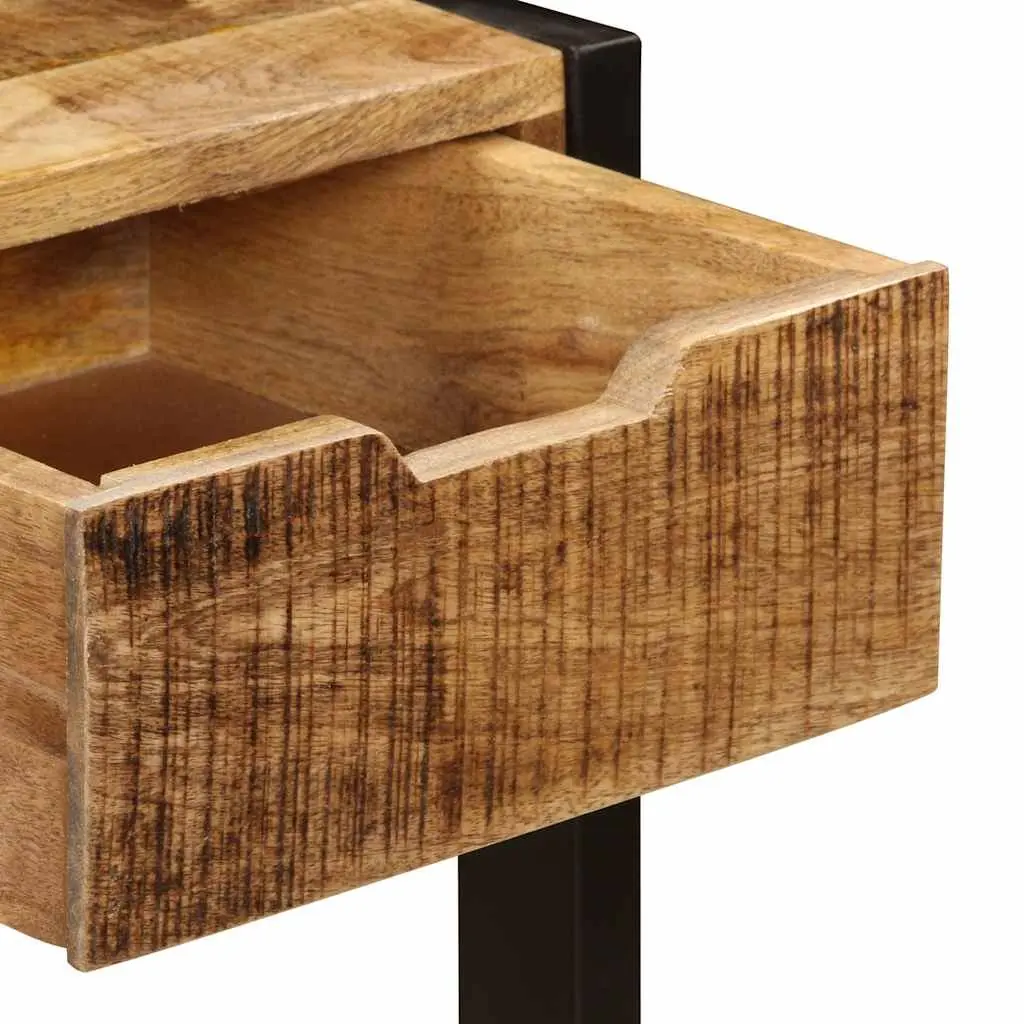 Sideboard Brown 110x35x75 cm Solid Mango Wood 3 Drawers Storage Cabinet