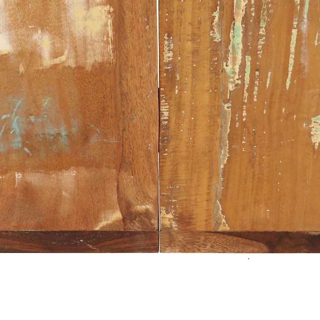 Dining Table Multicolour 160x80x75 cm Solid Reclaimed Wood Rustic Style