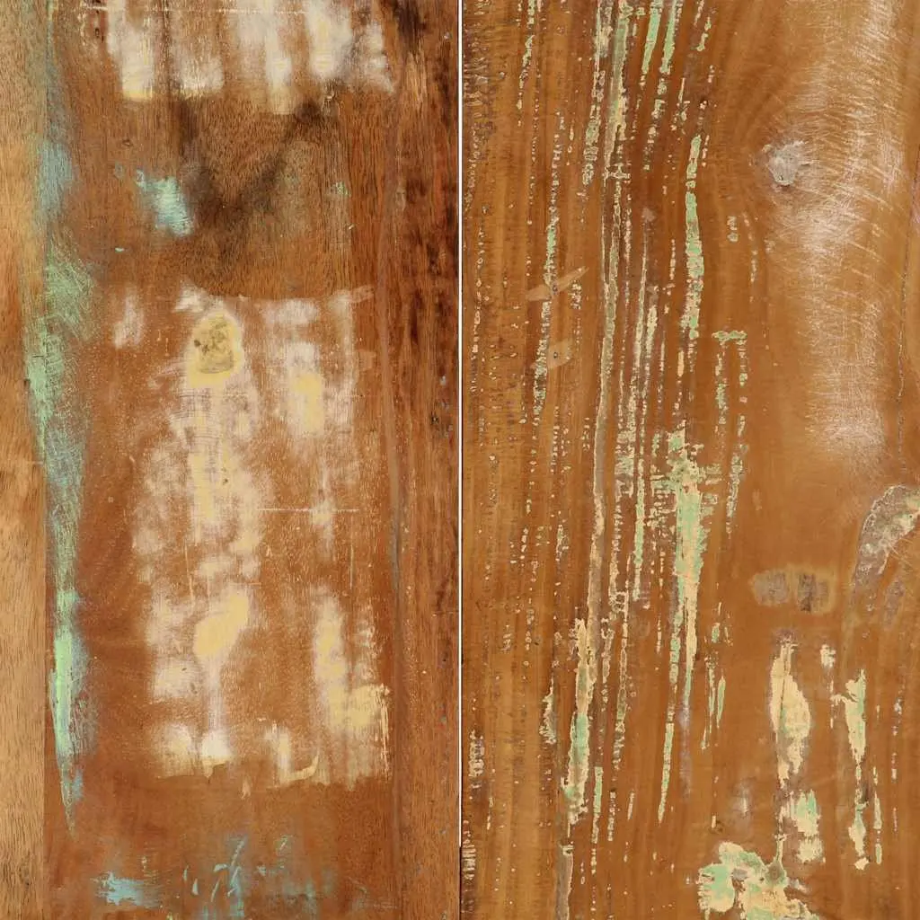 Dining Table Multicolour 160x80x75 cm Solid Reclaimed Wood Rustic Style