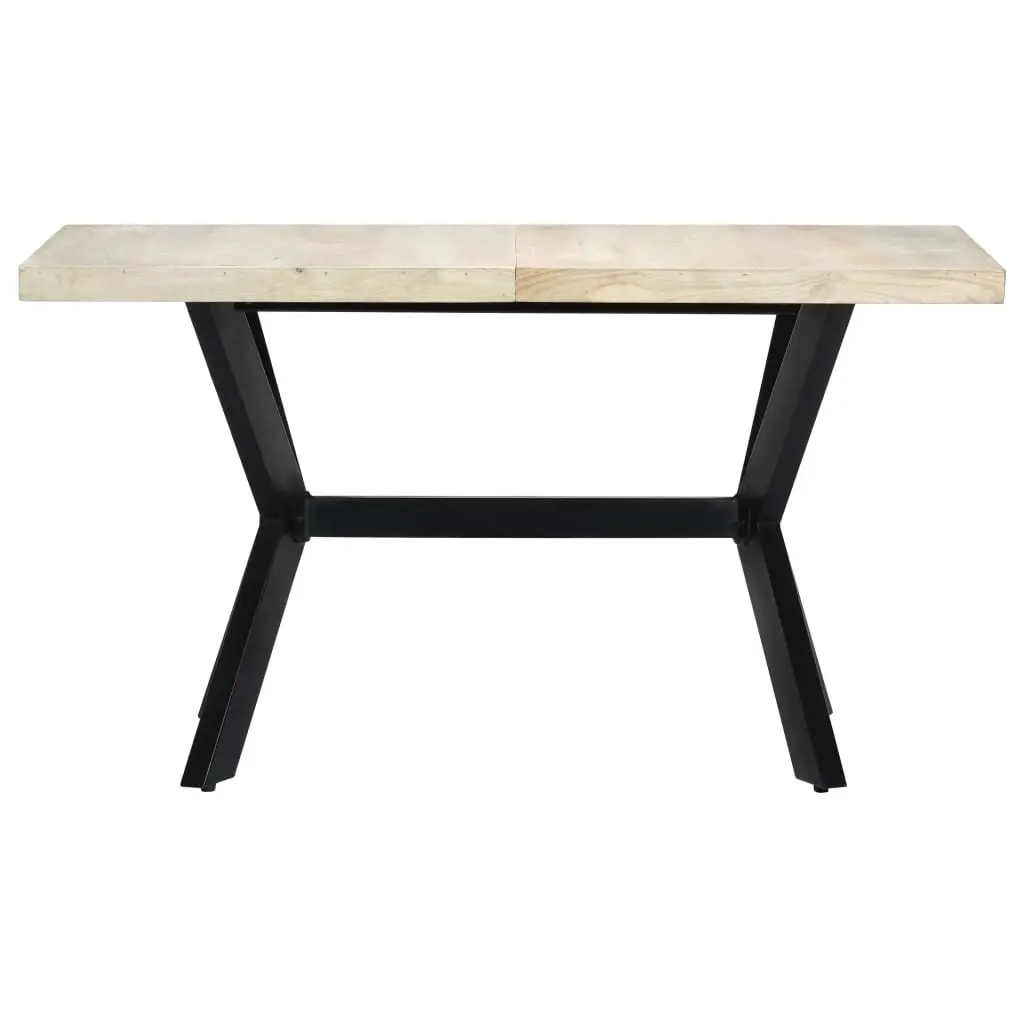 Dining Table 140x70x75cm Solid Mango Wood Kitchen Dining Room Furniture