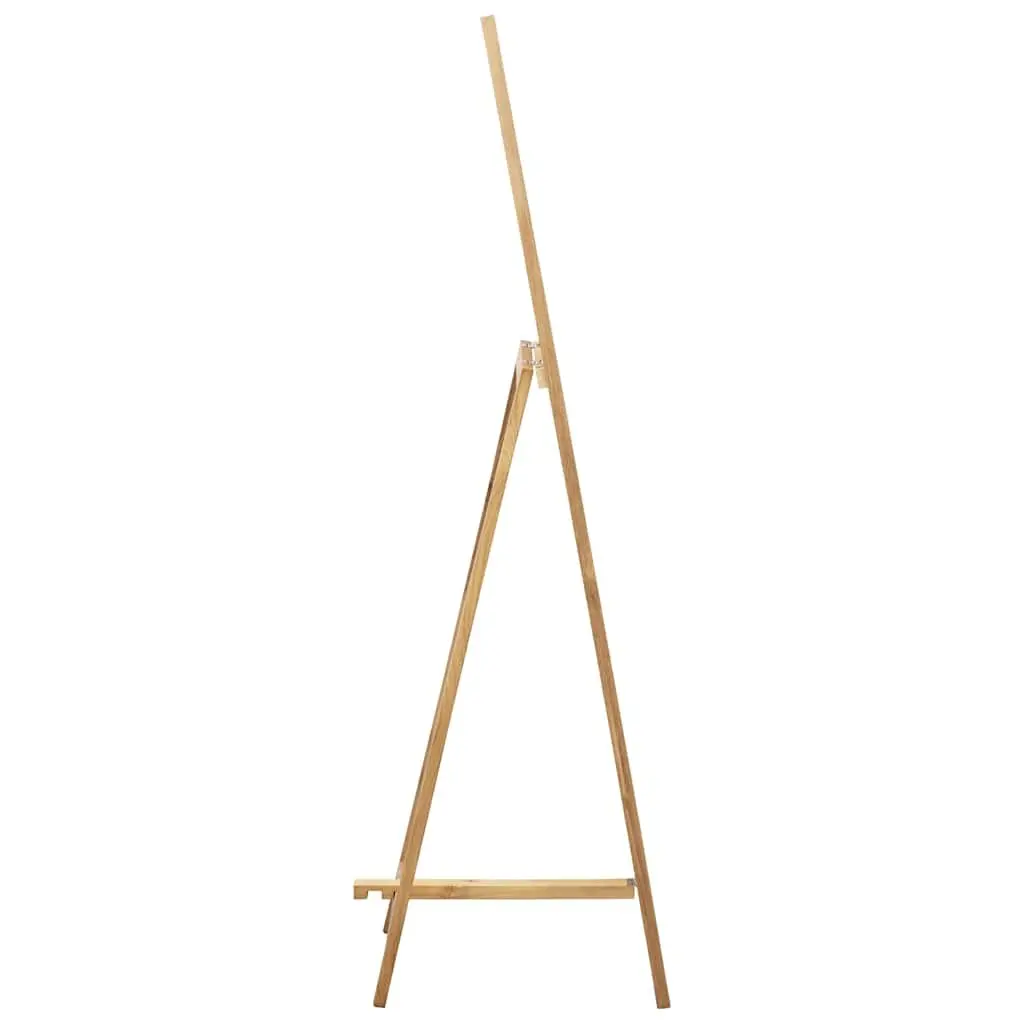 Freestanding Mirror Brown Solid Oak Wood Frame 150 cm Retro Style Rustic Decor