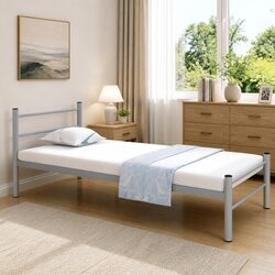 Grey Metal Bed Frame: Strong and Stylish