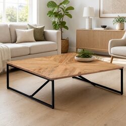 Stylish Coffee Table: Solid Acacia Wood Design