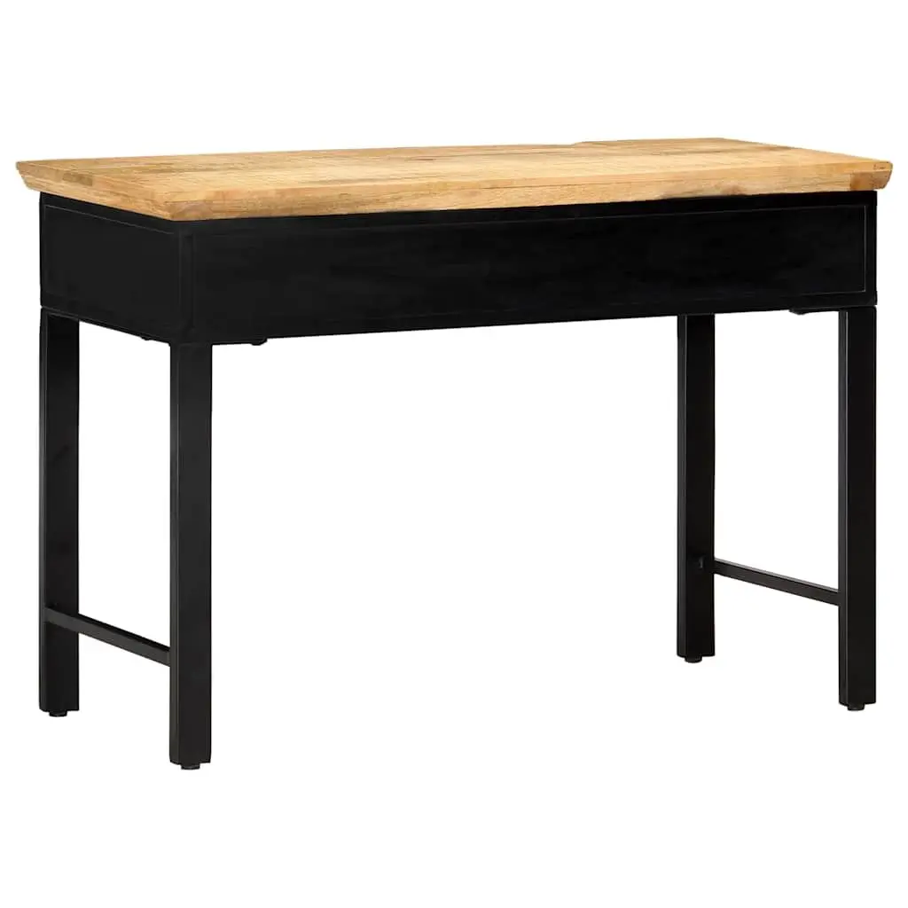 Writing Desk Brown 110x50x76 cm Solid Wood with 2 Drawers Storage