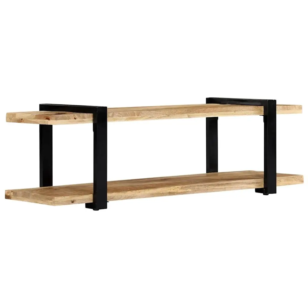 TV Cabinet Brown 130x40x40 cm Solid Mango Wood Industrial Style