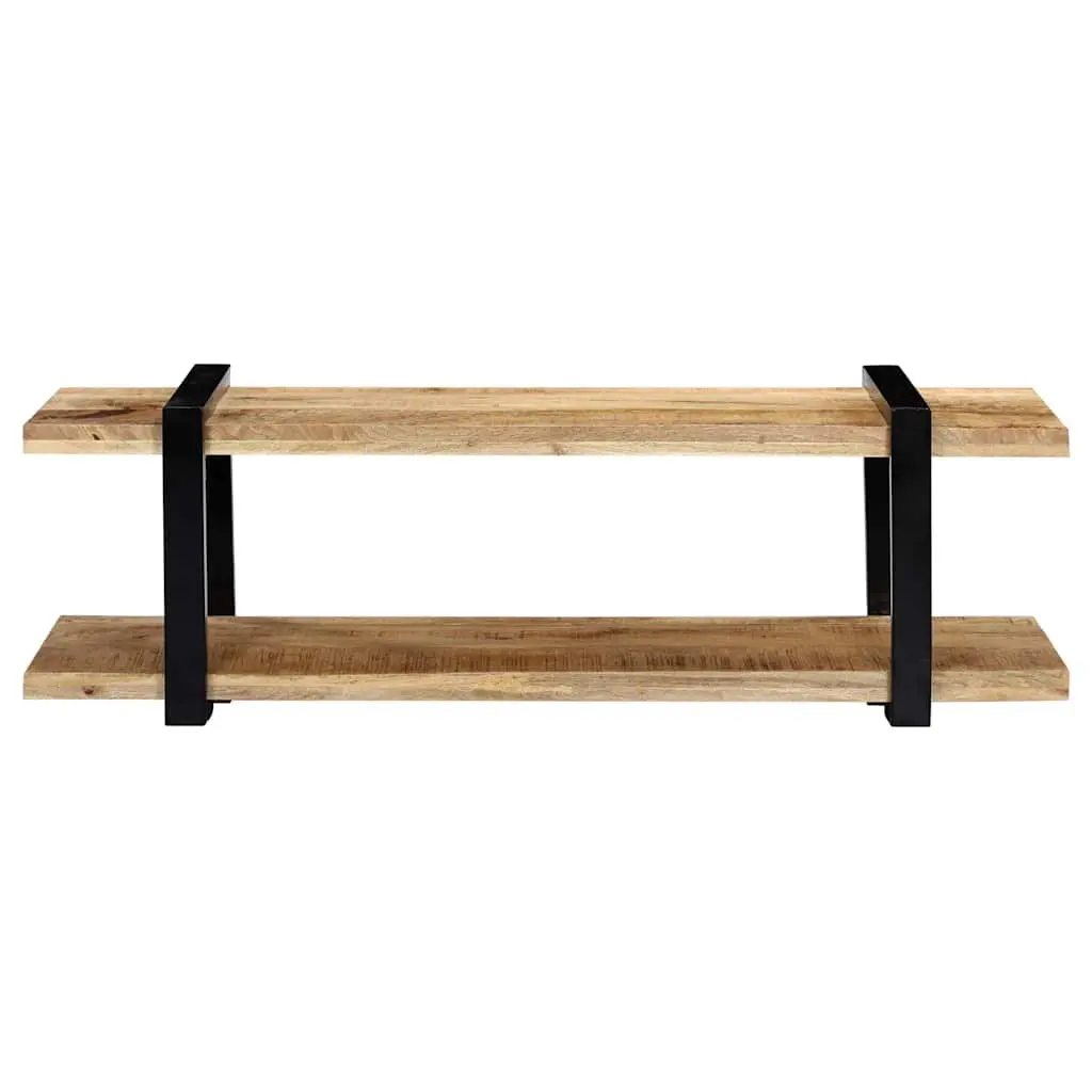 TV Cabinet Brown 130x40x40 cm Solid Mango Wood Industrial Style