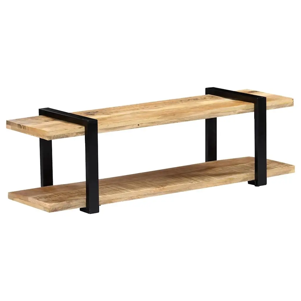 TV Cabinet Brown 130x40x40 cm Solid Mango Wood Industrial Style