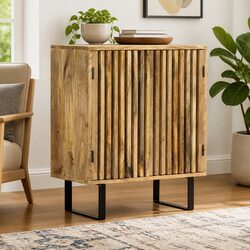 Brown Sideboard in Solid Mango Wood – 60x35x75 cm, Quality Storage