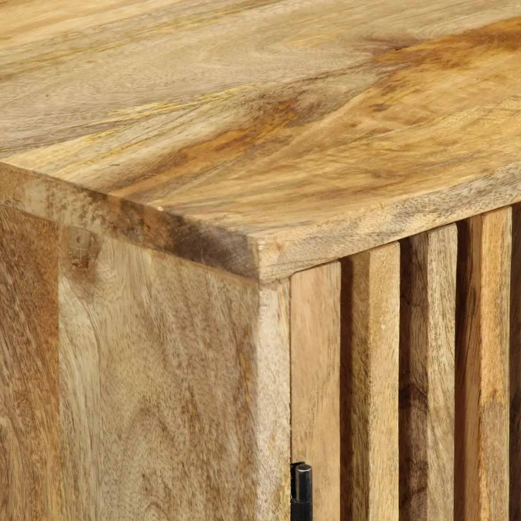 Solid Mango Wood TV Cabinet, 90x30x40 cm
