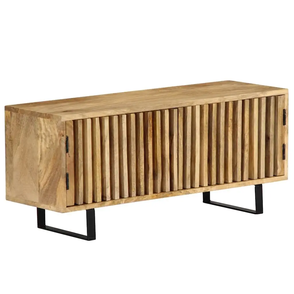 Solid Mango Wood TV Cabinet, 90x30x40 cm