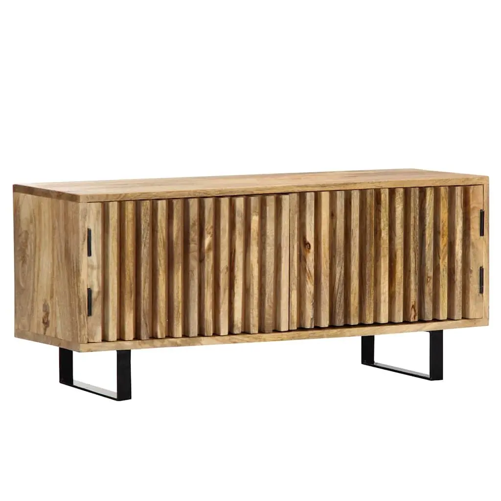 Solid Mango Wood TV Cabinet, 90x30x40 cm
