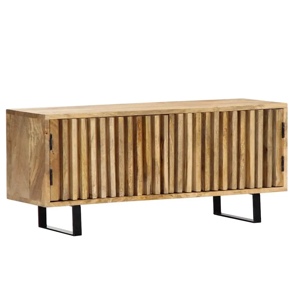Solid Mango Wood TV Cabinet, 90x30x40 cm