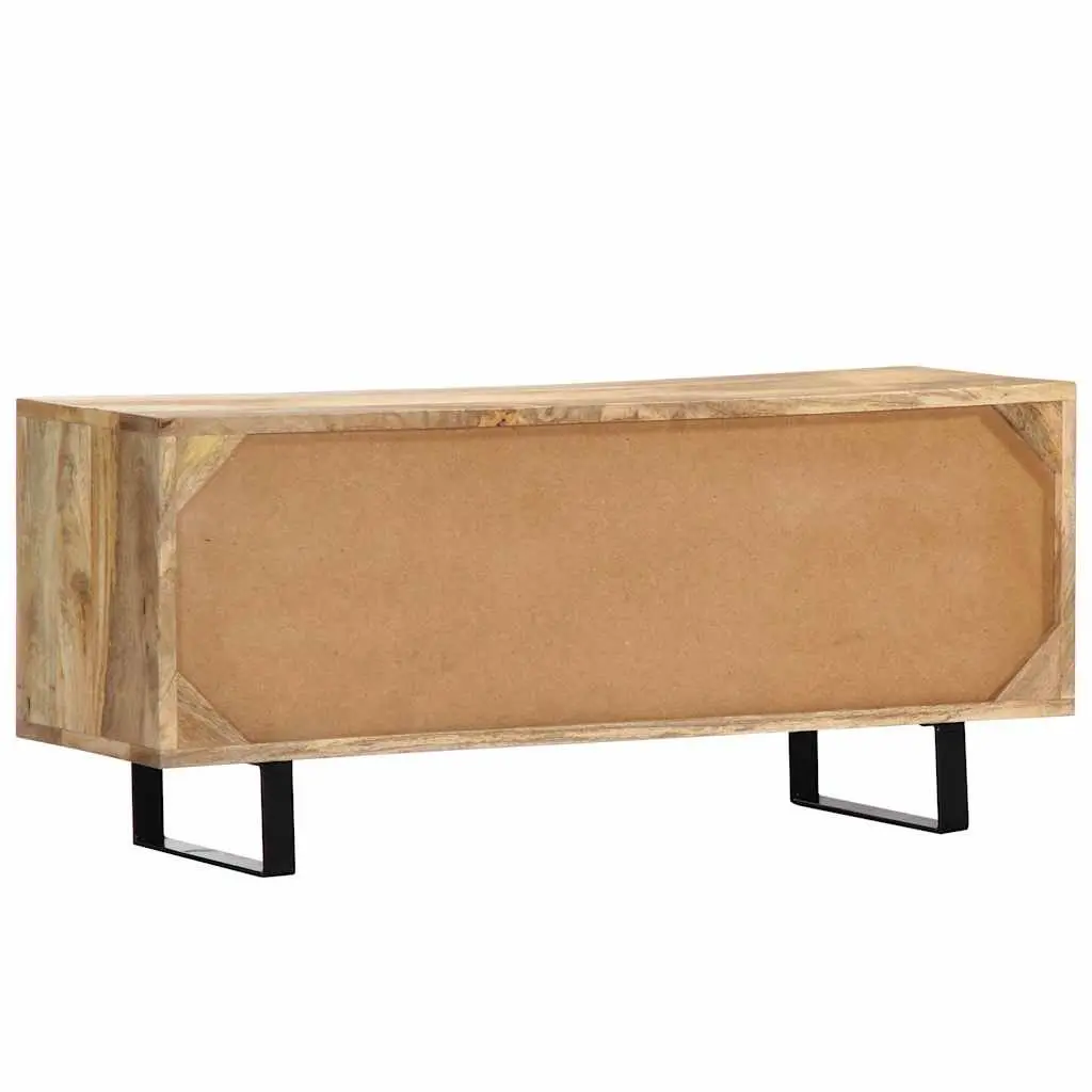 Solid Mango Wood TV Cabinet, 90x30x40 cm