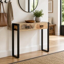 Solid Mango Wood Console Table: Durable and Stylish