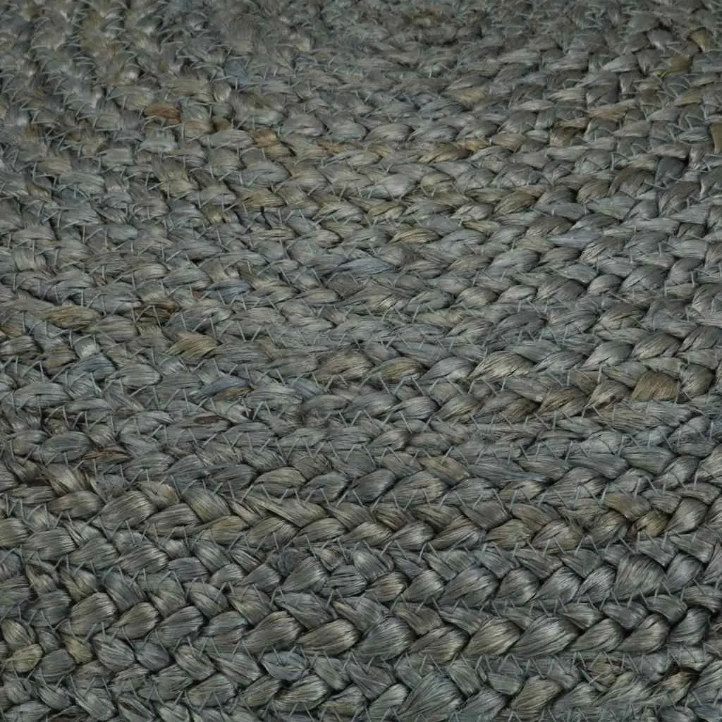 Olive Green Jute Pouffe Footrest, Handmade 45x30cm