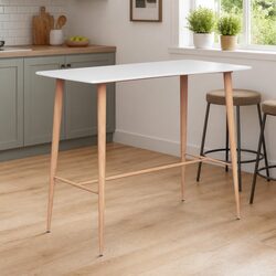 Bar Table White Kitchen Dining Counter High Top Furniture Home Decor
