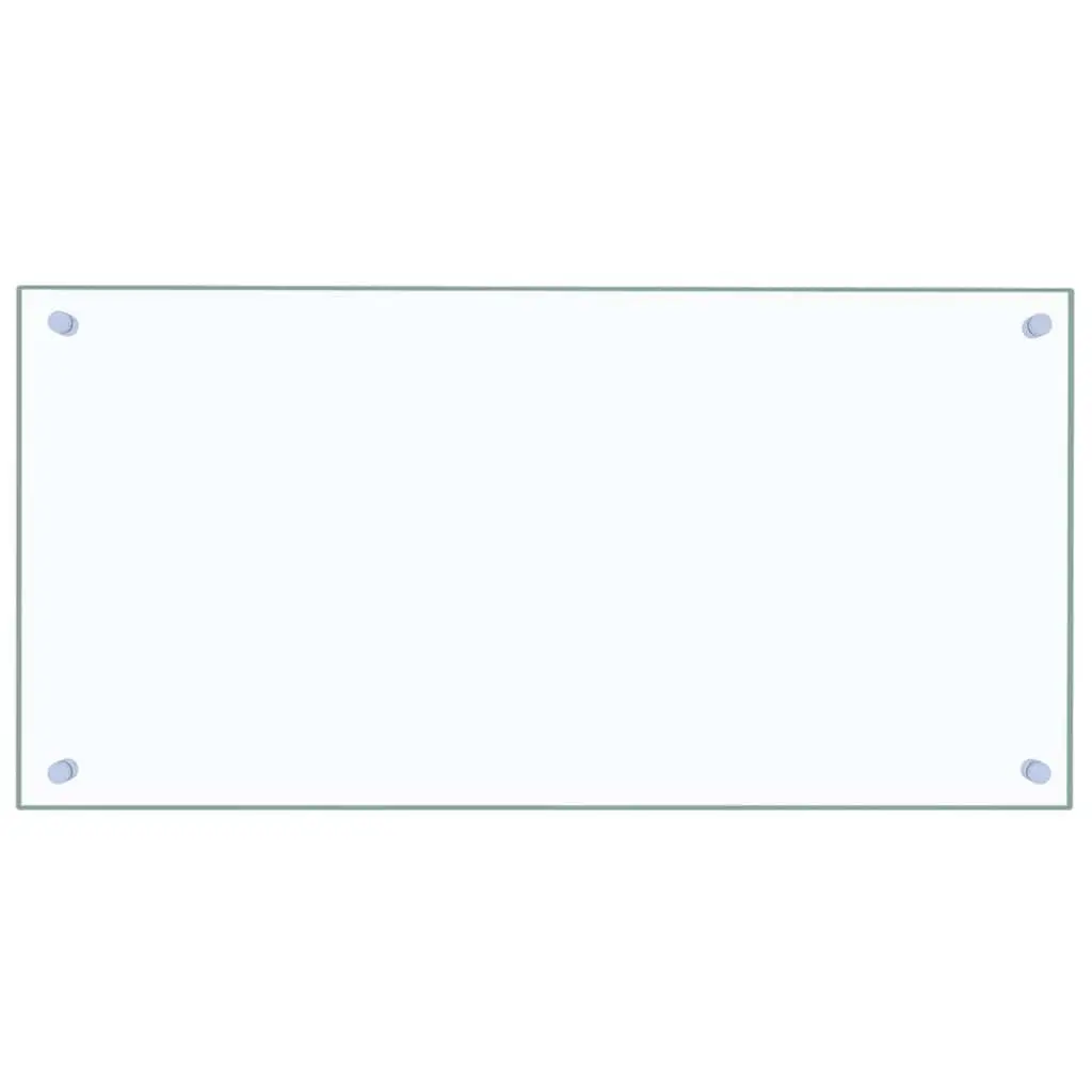 Kitchen Backsplash Transparent 80x40 cm Tempered Glass Heat Resistant