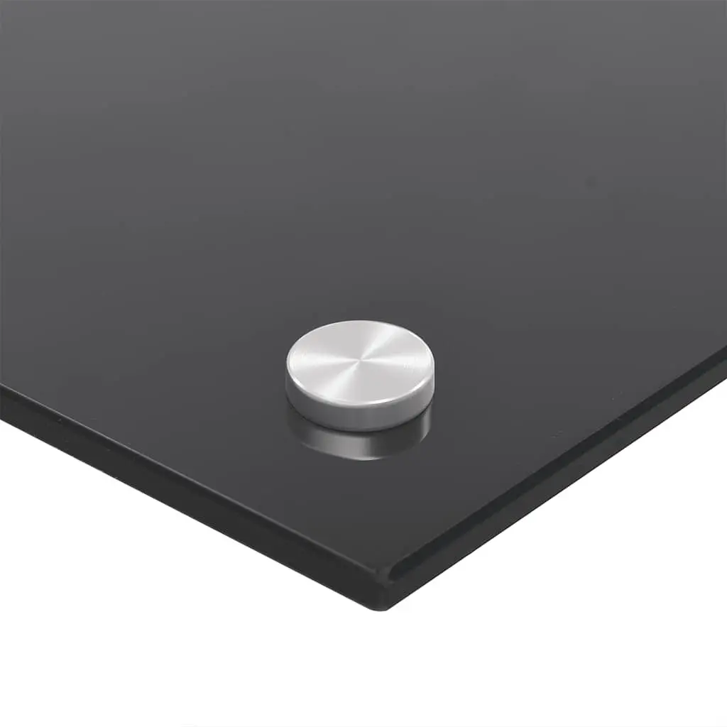 Kitchen Backsplash Black 70x50 cm Tempered Glass Heat Resistant