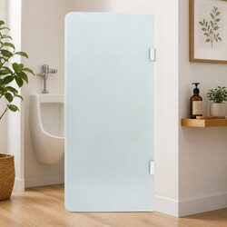 Wall-mounted Urinal Privacy Screen Tempered Glass Bathroom Partition Divider