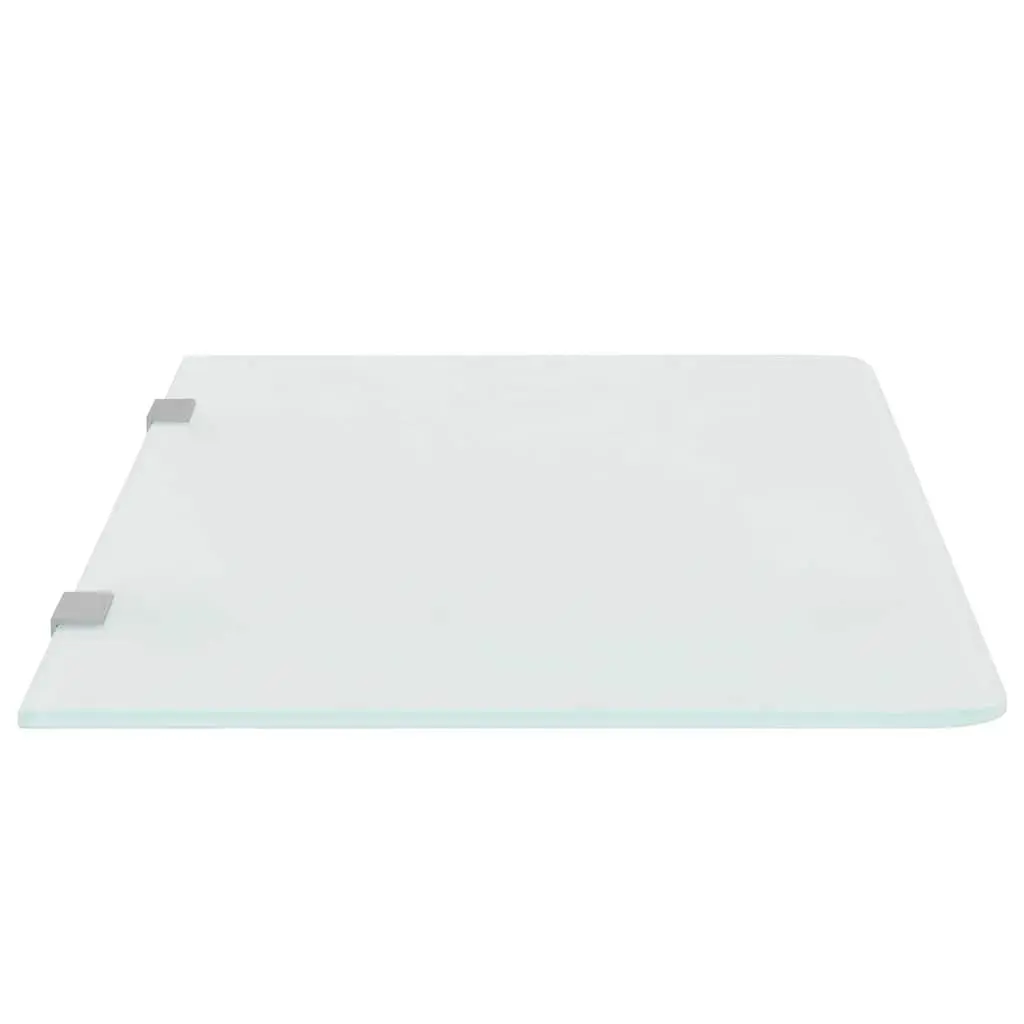 Wall-mounted Urinal Privacy Screen Transparent 90 x 40 cm Tempered Glass Bathroom Partition Divider