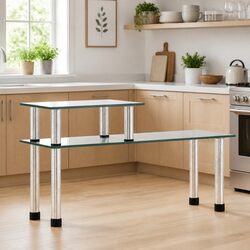 Compact 2-Tier Kitchen Shelf for Your Home