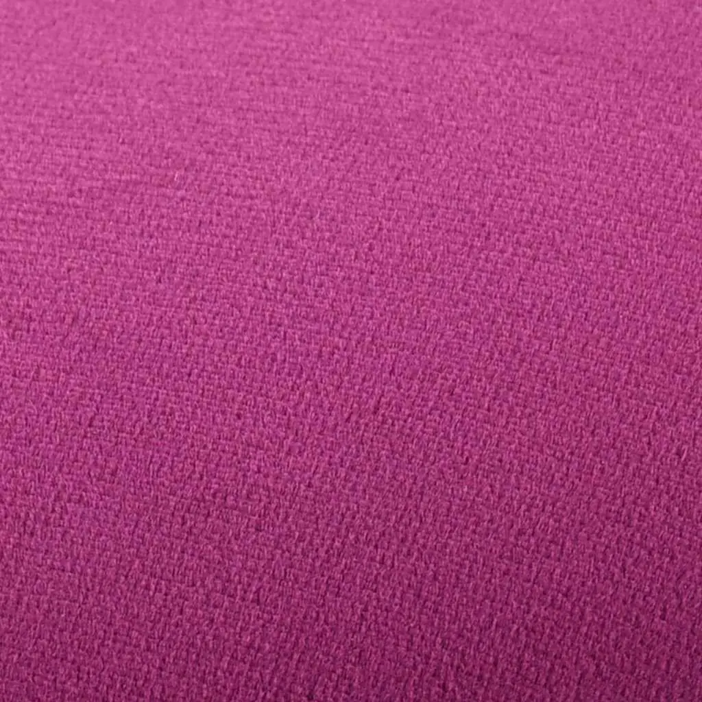 Barrel Stool Purple Velvet Upholstered Ottoman Side Table Lightweight Metal Base