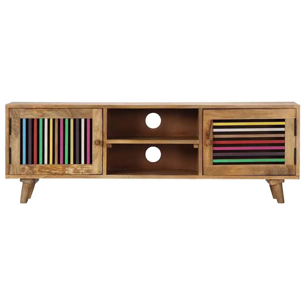 Solid Mango Wood TV Cabinet 120x30x40cm