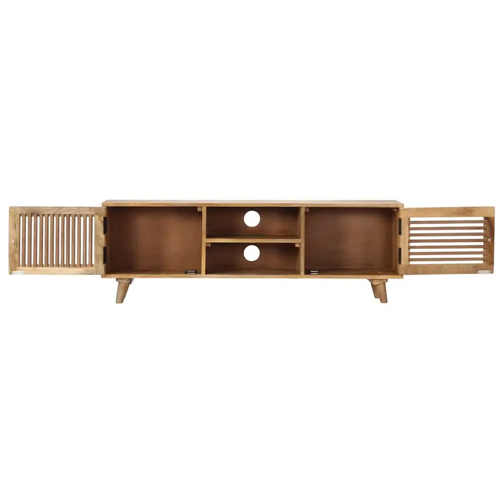 Solid Mango Wood TV Cabinet 120x30x40cm