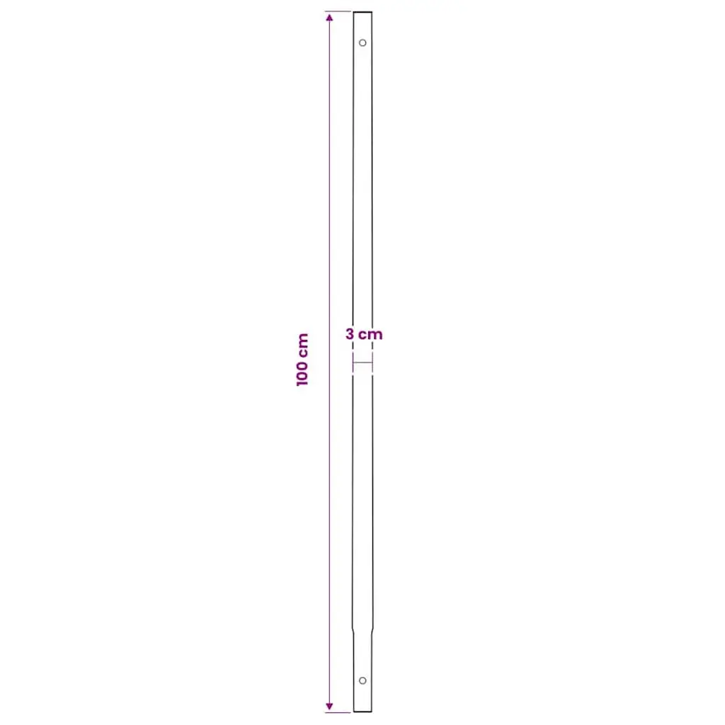 100mmGroundDrillAugerSteelwithHandleand4ExtensionTubesforSoilAerationandPlanting5m