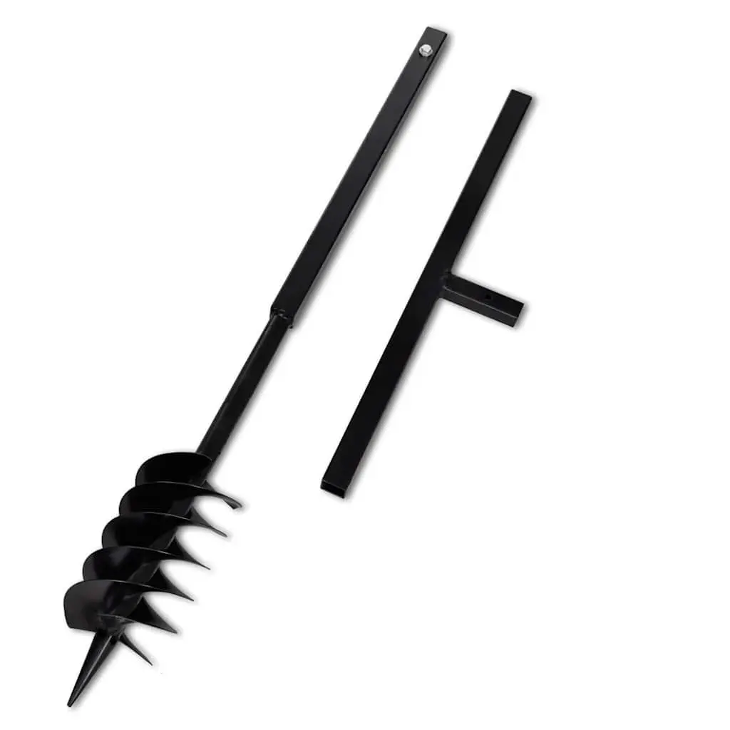 Ground Drill 120mm Steel with Handle and 5m Extension Tubes for Soil Aeration